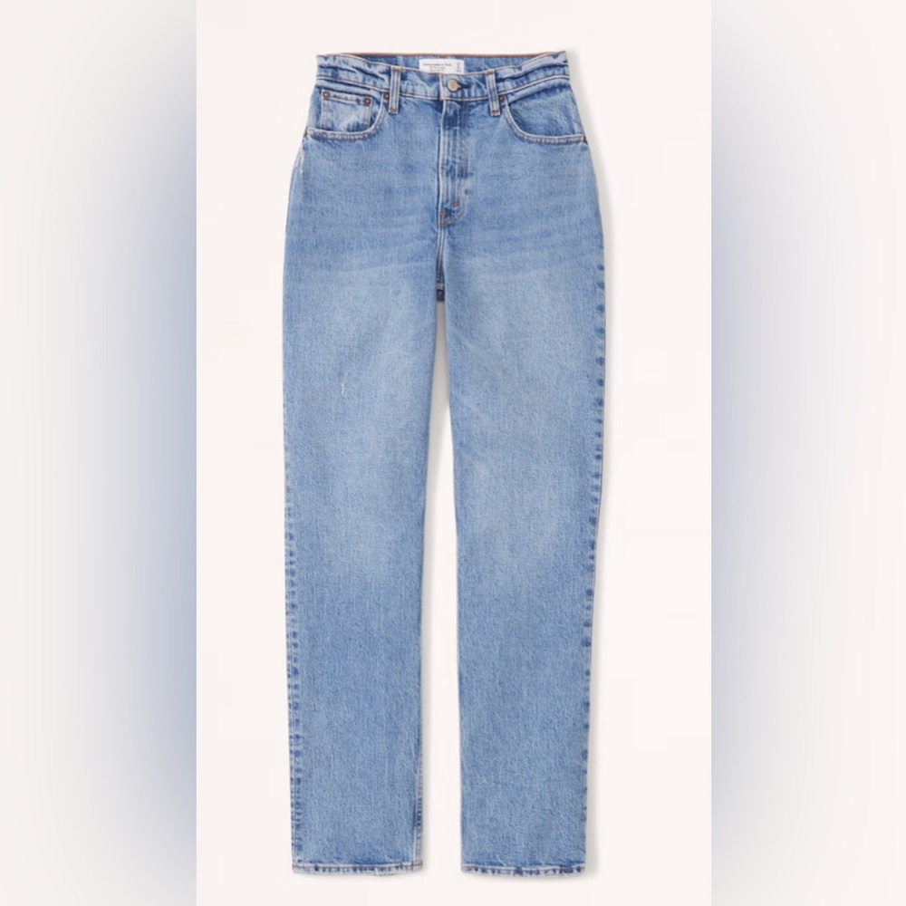 Abercrombie Curve Love Ultra High Rise 90s Straight Jeans - 28/6 R